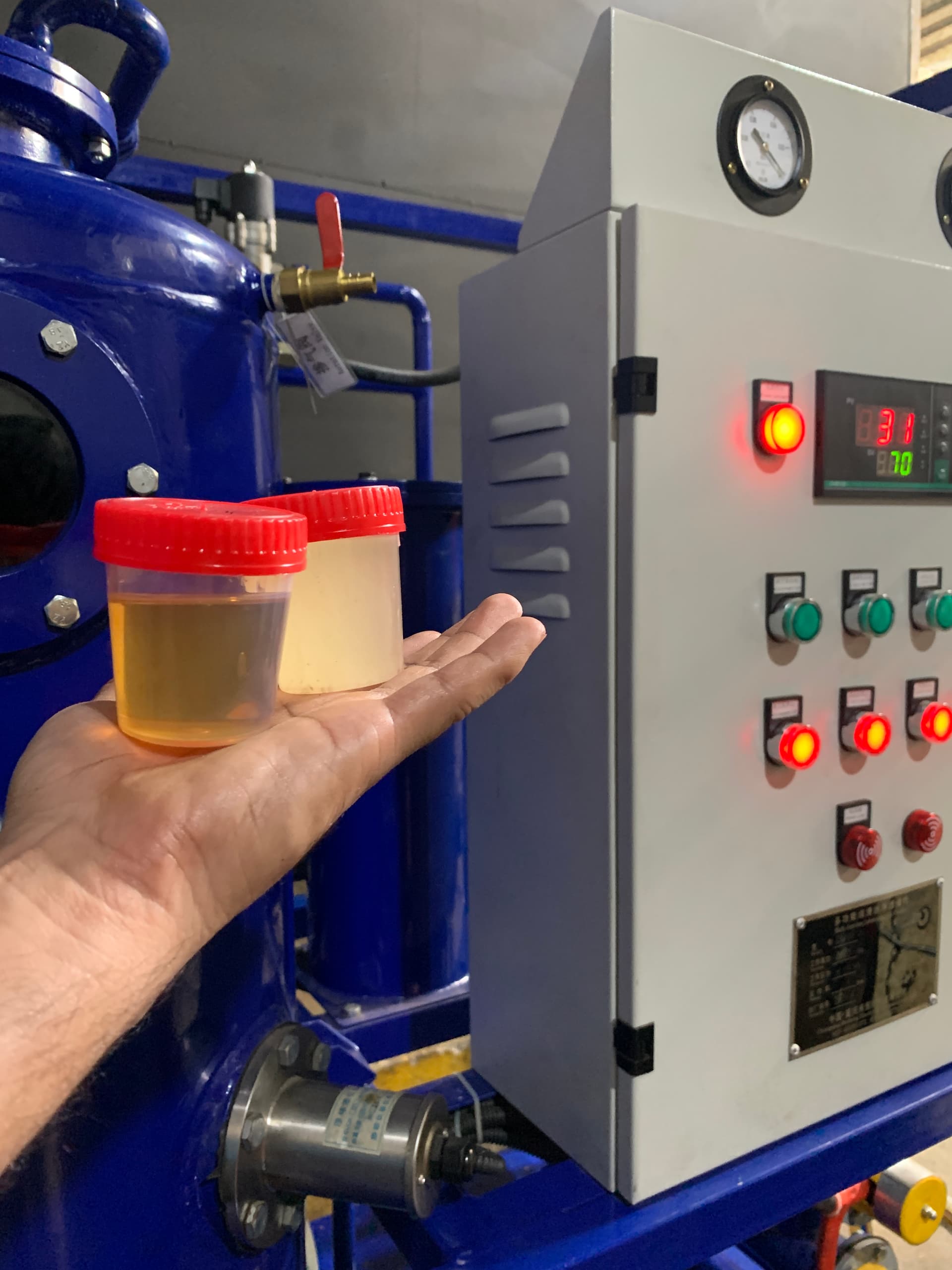 Purificacion de aceites